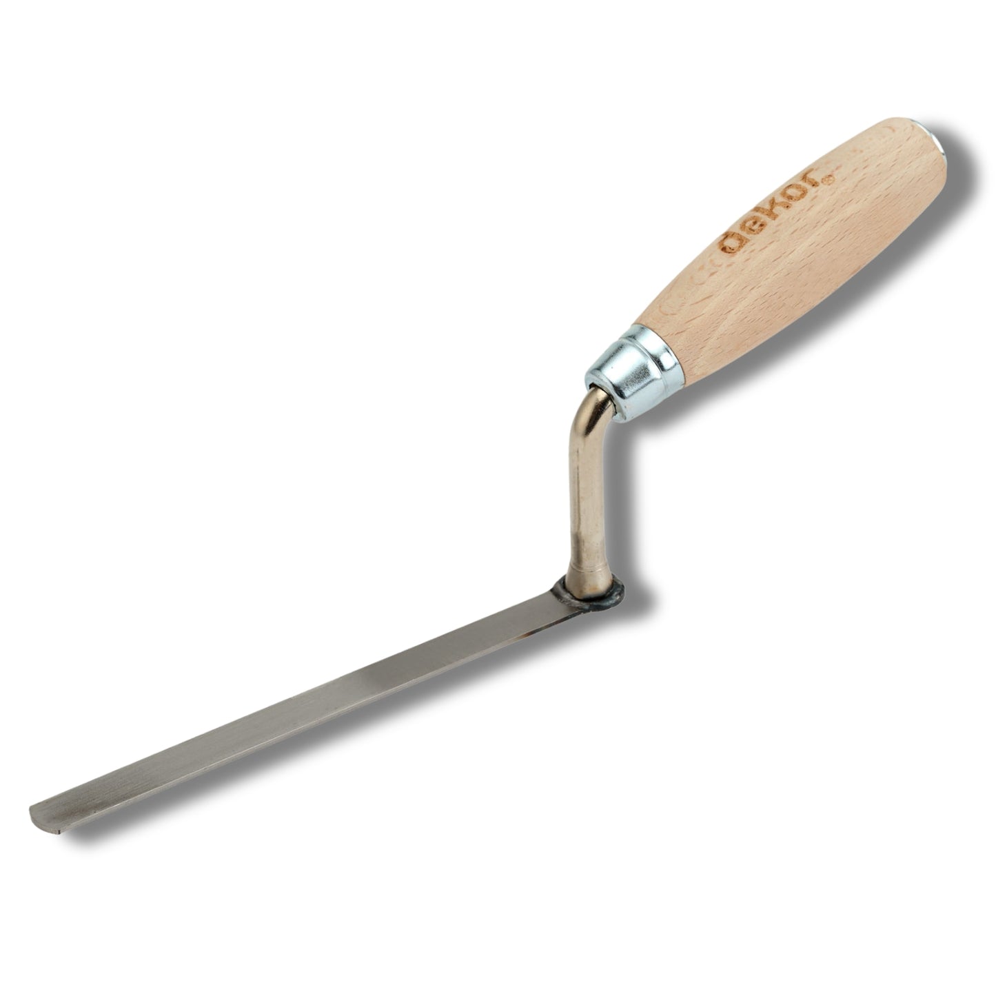 DEKOR Tuck Pointing Trowel - 0.50" x 7" - German Stainless Steel - Wooden Handle