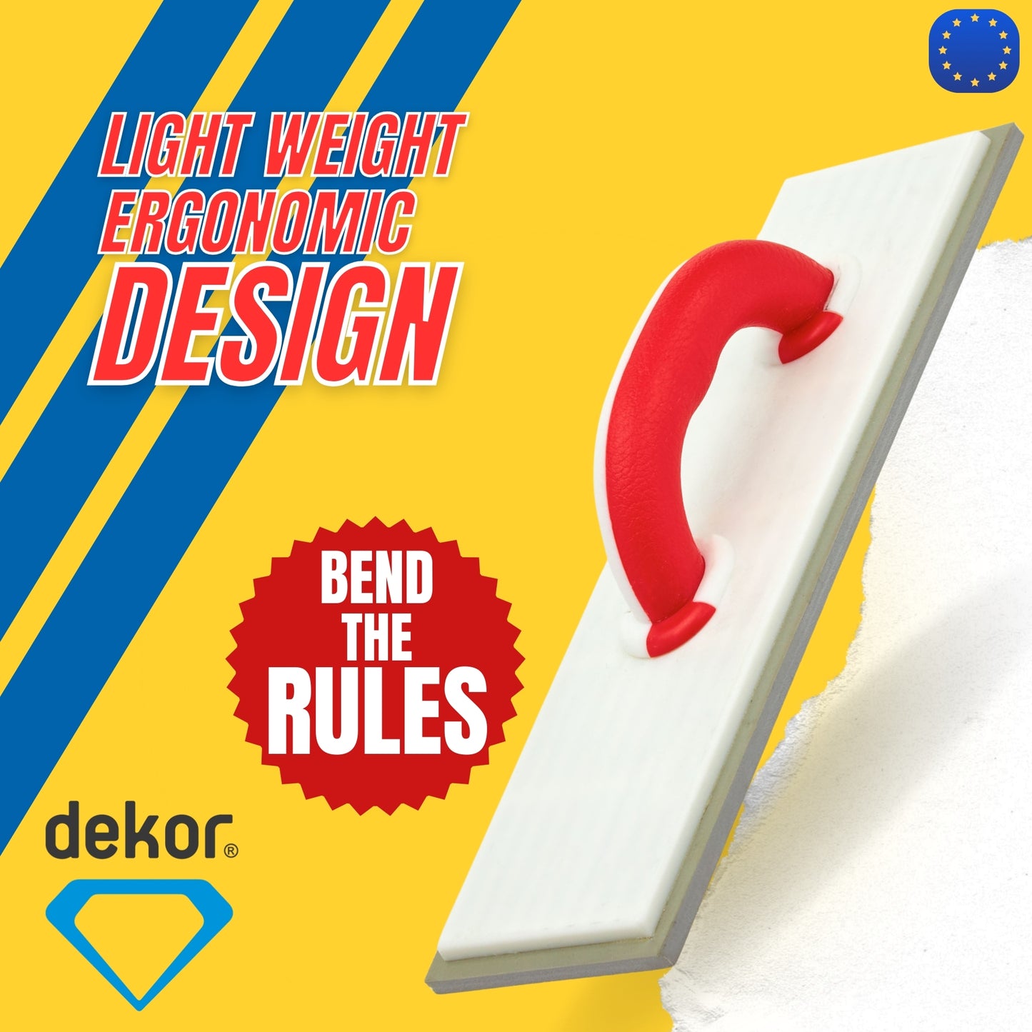 DEKOR Grout Float - 15" x 4.50" - Commercial and DIY Level