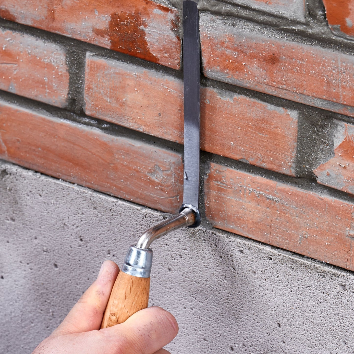 DEKOR Tuck Pointing Trowel - 0.50" x 7" - German Stainless Steel - Wooden Handle