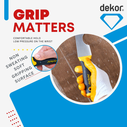 DEKOR Painters Tool - 2.56" - German Stainless Steel - Soft Grip