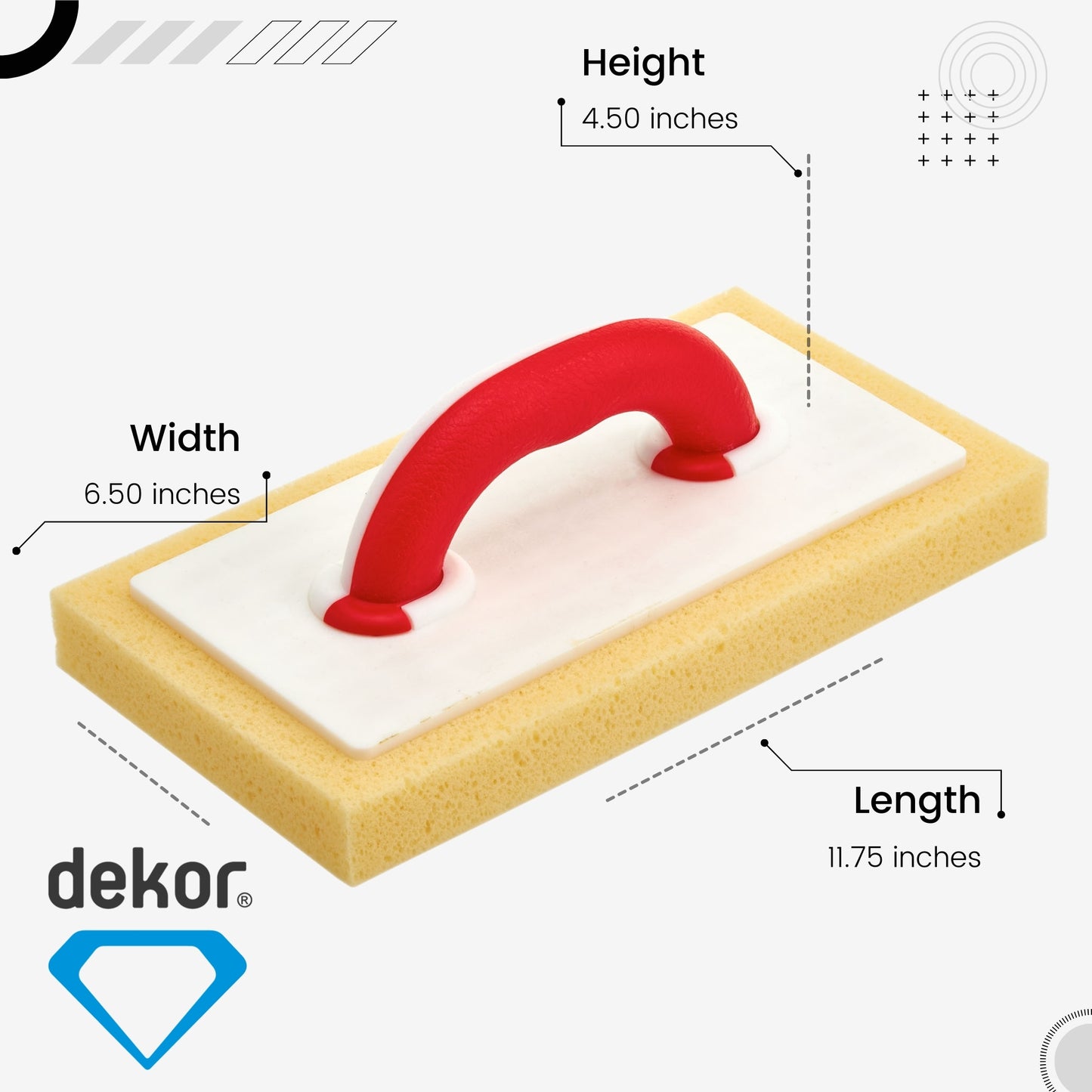 DEKOR Sponge Float - 12" x 6.30"