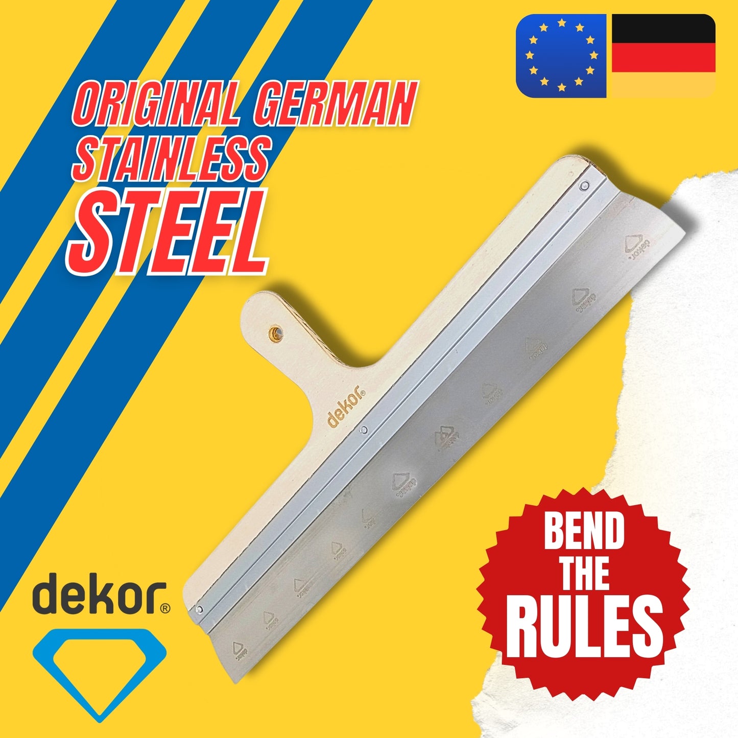 DEKOR Taping Knife - 20" - German Stainless Steel