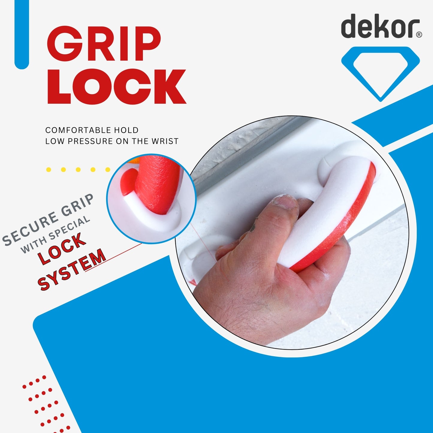 DEKOR Grout Float - 15" x 4.50" - Commercial and DIY Level