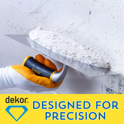 DEKOR Plaster Trowel - 12" x 4.63" - German Stainless Steel - Aluminium Handle