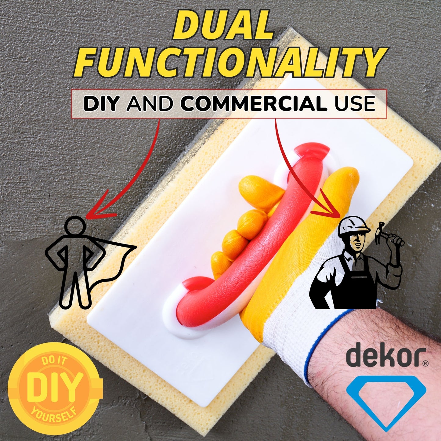 DEKOR Sponge Float - 12" x 6.30"